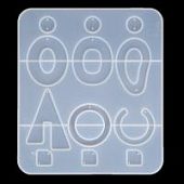 Силиконовый молд для изготовления ассиметричных серег