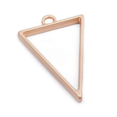 Кулон-контур "Треугольник" матовое золото