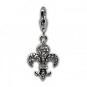 Подвеска с замком лобстером "Белая лилия"