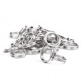 Колечки двойные 7х0,7 мм ник.