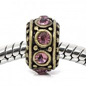 Бусина PNDR "Аметист" бронз.