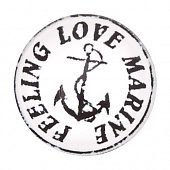 Кнопка Chunk стеклянная "Якорь"  #4