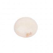 Нефрит молочный - кабошон круглый, 15x5 мм.
