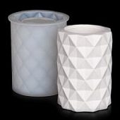 Силиконовый молд "Ваза с огранкой" для эпоксидной смолы, гипса