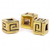 Бусина "Греция" 6 мм. золот.