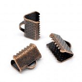 Зажим для ленты 10 мм. медн. текстурный