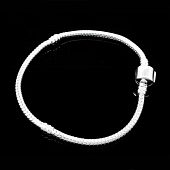 Браслет PNDR со стопперами 23 см. Застежка - серебро 925.