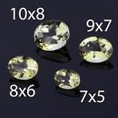 Цитрин. Овал.