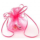 Мешочек из органзы большой фуксия