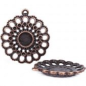 Кулон "Кружева" медн.