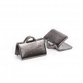 Зажим для ленты 10 мм. темн. ник.