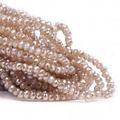 Бусина - рондель граненая бисквит #1, 2,5х2 мм.