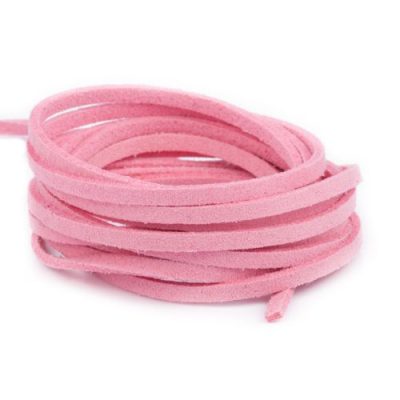 Замшевый шнур темно-розовый
