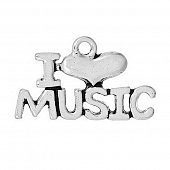 Подвеска "I Love Music"