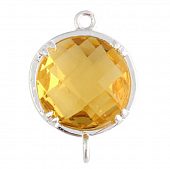 Коннектор "CRYSTALS" желтый круг