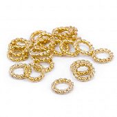 Декоративный элемент "Витое колечко" золот.