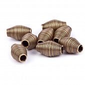 Бусина проволочная "Кокон" бронз.