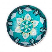 Кнопка Chunk стеклянная "Орнамент"  #3